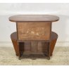 MOBILE CREDENZA ART DECÒ ANNI 30/40 CONSOLLE SCRITTOIO LEGNO RADICA LIBRERIA