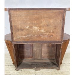 MOBILE CREDENZA ART DECÒ ANNI 30/40 CONSOLLE SCRITTOIO LEGNO RADICA LIBRERIA