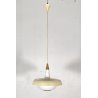 LAMPADA SOSPENSIONE DESIGN MID-CENTURY VETRO ANNI 50 METALLO LAMPADARIO SOFFITTO