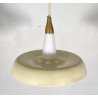 LAMPADA SOSPENSIONE DESIGN MID-CENTURY VETRO ANNI 50 METALLO LAMPADARIO SOFFITTO