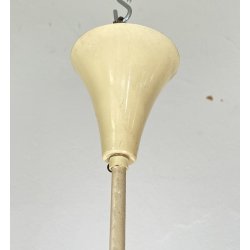 LAMPADA SOSPENSIONE DESIGN MID-CENTURY VETRO ANNI 50 METALLO LAMPADARIO SOFFITTO