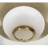 LAMPADA SOSPENSIONE DESIGN MID-CENTURY VETRO ANNI 50 METALLO LAMPADARIO SOFFITTO