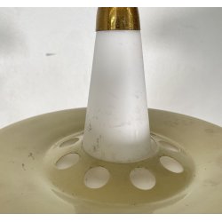 LAMPADA SOSPENSIONE DESIGN MID-CENTURY VETRO ANNI 50 METALLO LAMPADARIO SOFFITTO
