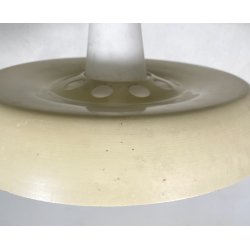 LAMPADA SOSPENSIONE DESIGN MID-CENTURY VETRO ANNI 50 METALLO LAMPADARIO SOFFITTO