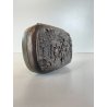 ANTICA SCATOLA TASCA METALLO ARGENTATO DECORO SBALZO PORTAGIOIE PORTATABACCO XIX