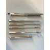 VINTAGE BAR COCKTAIL SET 6pz ATTR Silverfox PIEMME ACCIAIO DESIGN MODERNISTA '70