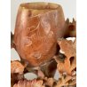 ANTICA COMPOSIZIONE VASI INTAGLIO PIETRA SAPONARIA ARTE ORIENTALE 19x6,5x15cm/h