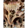 ANTICA COMPOSIZIONE VASI INTAGLIO PIETRA SAPONARIA ARTE ORIENTALE 19x6,5x15cm/h