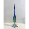 SCULTURA AIRONE Seguso Poli VETRO MURANO SOMMERSO BLU VERDE TRANSPARENTE H48cm