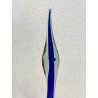 SCULTURA AIRONE Seguso Poli VETRO MURANO SOMMERSO BLU VERDE TRANSPARENTE H48cm