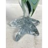 SCULTURA AIRONE Seguso Poli VETRO MURANO SOMMERSO BLU VERDE TRANSPARENTE H48cm