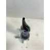 SCULTURA AIRONE Seguso Poli VETRO MURANO SOMMERSO BLU VERDE TRANSPARENTE H48cm