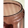 VASO VETRO SOFFIATO AMETISTA Empoli BOMBONIERA BISCOTTIERA con TAPPO MID-CENTURY