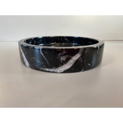 SVUOTATASCHE DESIGN MODERNISTA MARMO NERO VENATURE BIANCHE PORTACENERE ANNI '70