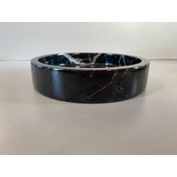 SVUOTATASCHE DESIGN MODERNISTA MARMO NERO VENATURE BIANCHE PORTACENERE ANNI '70