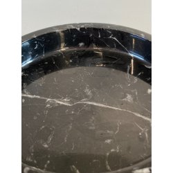 SVUOTATASCHE DESIGN MODERNISTA MARMO NERO VENATURE BIANCHE PORTACENERE ANNI '70