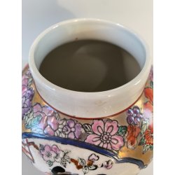 VASO GINGER CINESE con COPERCHIO PORCELLANA STILE Royal Satsuma 28 cm/h  '70