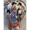 VASO GINGER CINESE con COPERCHIO PORCELLANA STILE Royal Satsuma 28 cm/h  '70