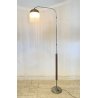 LAMPADA TERRA PIANTANA DESIGN ANNI 60 METALLO OTTONE VETRO FLOOR LAMP CASCATA