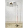 LAMPADA TERRA PIANTANA DESIGN ANNI 60 METALLO OTTONE VETRO FLOOR LAMP CASCATA