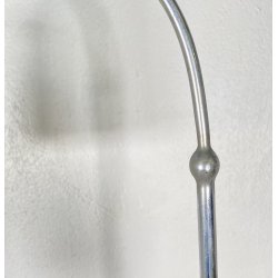 LAMPADA TERRA PIANTANA DESIGN ANNI 60 METALLO OTTONE VETRO FLOOR LAMP CASCATA