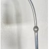 LAMPADA TERRA PIANTANA DESIGN ANNI 60 METALLO OTTONE VETRO FLOOR LAMP CASCATA