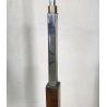 LAMPADA TERRA PIANTANA DESIGN ANNI 60 METALLO OTTONE VETRO FLOOR LAMP CASCATA