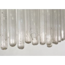 LAMPADA TERRA PIANTANA DESIGN ANNI 60 METALLO OTTONE VETRO FLOOR LAMP CASCATA