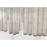 LAMPADA TERRA PIANTANA DESIGN ANNI 60 METALLO OTTONE VETRO FLOOR LAMP CASCATA