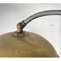 LAMPADA TERRA PIANTANA DESIGN ANNI 60 METALLO OTTONE VETRO FLOOR LAMP CASCATA