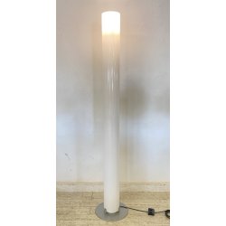 LAMPADA TERRA PLEXIGLASS PIANTANA DESIGN ANNI 70 METALLO CROMATO FLOOR LAMP