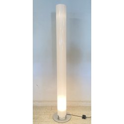 LAMPADA TERRA PLEXIGLASS PIANTANA DESIGN ANNI 70 METALLO CROMATO FLOOR LAMP