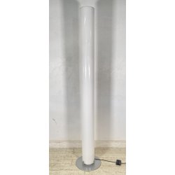 LAMPADA TERRA PLEXIGLASS PIANTANA DESIGN ANNI 70 METALLO CROMATO FLOOR LAMP