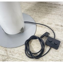 LAMPADA TERRA PLEXIGLASS PIANTANA DESIGN ANNI 70 METALLO CROMATO FLOOR LAMP
