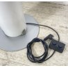 LAMPADA TERRA PLEXIGLASS PIANTANA DESIGN ANNI 70 METALLO CROMATO FLOOR LAMP