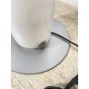 LAMPADA TERRA PLEXIGLASS PIANTANA DESIGN ANNI 70 METALLO CROMATO FLOOR LAMP