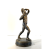 ANTICO BRONZO MINIATURA SCULTURA FAUNO DANZANTE GRAND TOUR Pompei  11,5cm/h '800