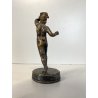ANTICO BRONZO MINIATURA SCULTURA FAUNO DANZANTE GRAND TOUR Pompei  11,5cm/h '800