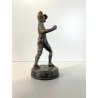 ANTICO BRONZO MINIATURA SCULTURA FAUNO DANZANTE GRAND TOUR Pompei  11,5cm/h '800