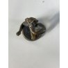 ANTICO BRONZO MINIATURA SCULTURA FAUNO DANZANTE GRAND TOUR Pompei  11,5cm/h '800