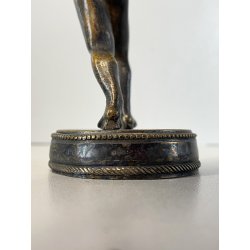 ANTICO BRONZO MINIATURA SCULTURA FAUNO DANZANTE GRAND TOUR Pompei  11,5cm/h '800