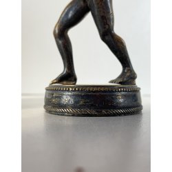 ANTICO BRONZO MINIATURA SCULTURA FAUNO DANZANTE GRAND TOUR Pompei  11,5cm/h '800
