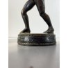 ANTICO BRONZO MINIATURA SCULTURA FAUNO DANZANTE GRAND TOUR Pompei  11,5cm/h '800