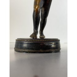 ANTICO BRONZO MINIATURA SCULTURA FAUNO DANZANTE GRAND TOUR Pompei  11,5cm/h '800