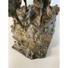 ANTICA SCULTURA BRONZO "PASTORELLO con CAPRA" SCUOLA NAPOLETANA 40 cm/h XX sec