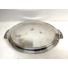 ANTICO VASSOIO PLACCATO ARGENTO EPNS 1910 Marina Britannica HMS Hermes MILITARIA
