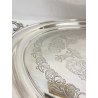 ANTICO VASSOIO PLACCATO ARGENTO EPNS 1910 Marina Britannica HMS Hermes MILITARIA