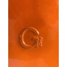 SERVIZIO Thè CAFFè CERAMICA Gabbianelli "EL 3" 5Pz. ARANCIONE LUCIDO '60 POP ART