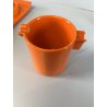 SERVIZIO Thè CAFFè CERAMICA Gabbianelli "EL 3" 5Pz. ARANCIONE LUCIDO '60 POP ART