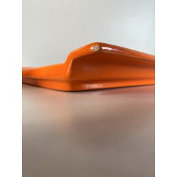 SERVIZIO Thè CAFFè CERAMICA Gabbianelli "EL 3" 5Pz. ARANCIONE LUCIDO '60 POP ART